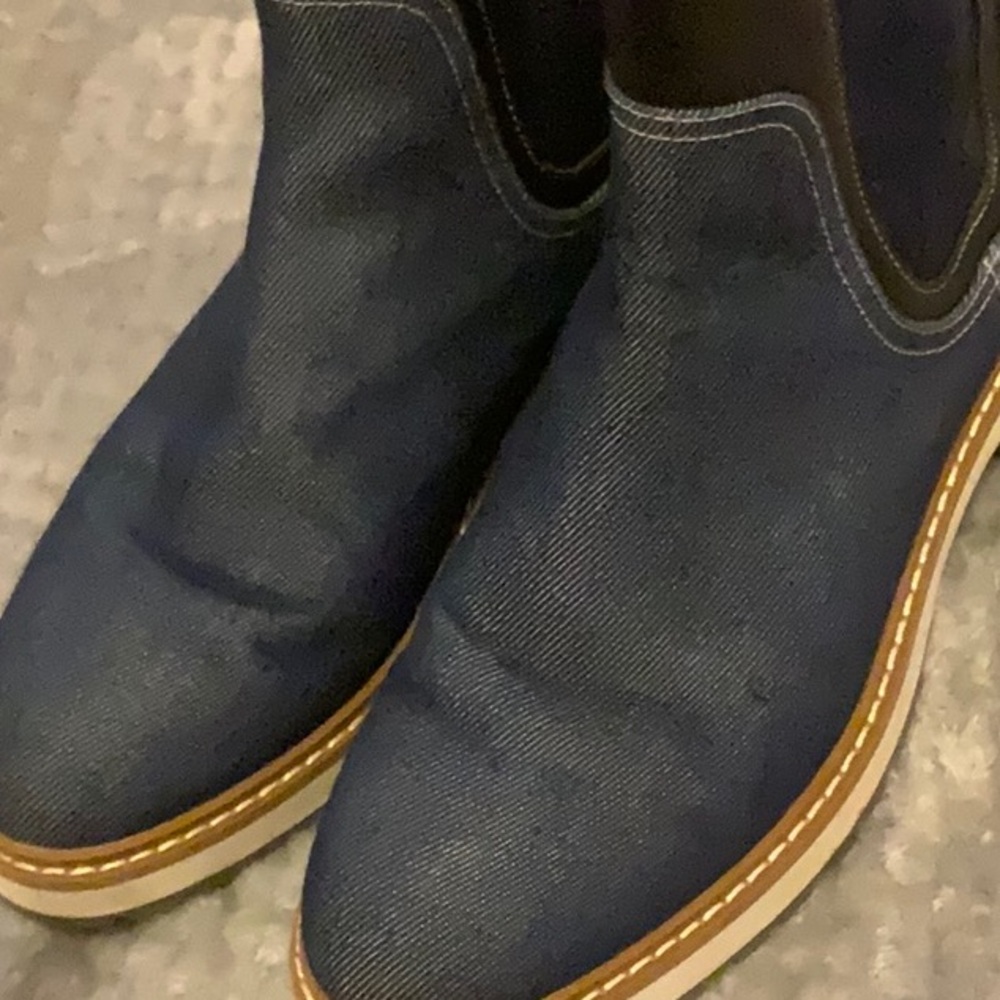 Men's Denim Chelsea Boots